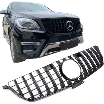 Auto-moto PROTEC Přední maska MERCEDES W166 ML 11-15 PANAMERICANA černá leská
