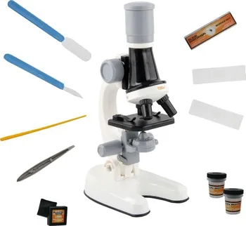 Mikroskop Dětský mikroskop s příslušenstvím 22 cm bílý
