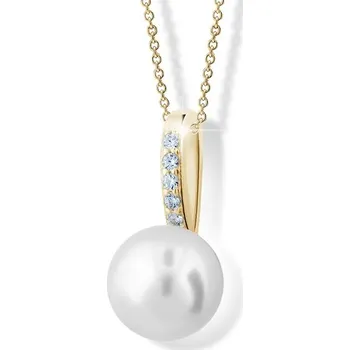 Přívěsek ŠPERKY-NM, Zlatý přívěsek s perlou 1412 Barva zlata: bílá