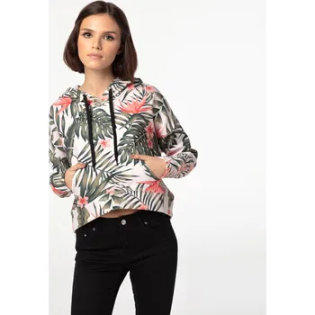 Dámská mikina Bittersweet Paris Jungle Flowers CROPPED mikina S