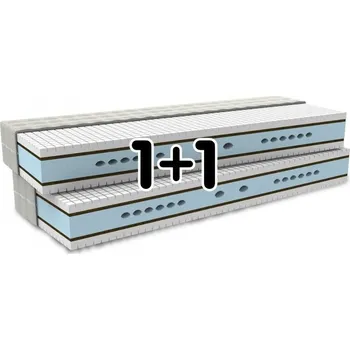 Matrace MPO Maxima Rozměr: 200cmx100cm, Typ potahu: Silver active, Výška matrace: 20 + 2 polštářky + 2 prostěradla 90 x 200 cm