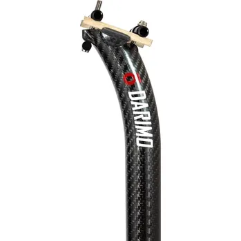 Sedlovka Karbonová sedlovka DARIMO CARBON T2 SB offset 25 mm, 3K lesklá / černá, 31,6x350mm, 113g