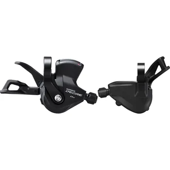 Řazení na kolo SHIMANO řadící páčky DEORE SL-M5100 pár 2x11 rychl objímka pravá-ukaz levá-bez ukaz (SHIMANO řadící páčky DEORE SL-M5100 pár 2x11 rychl objímka pravá-ukaz levá-bez ukaz)