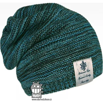 Čepice Pletená čepice Dráče - Colors 30, tyrkysová melír Barva: Tyrkysová, Velikost: 48-50