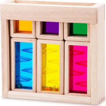 Dřevěná hračka Kostky - Smyslové, Dřevěné zvukové kostky (Wonderworld)