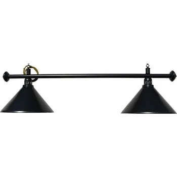 Kulečníková lampa Ansett Trade Kulečníková lampa BLACK 2, černé širmy