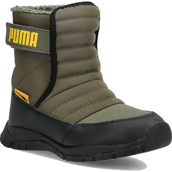 Chlapecká zimní obuv PUMA Nieve Boot WTR AC PS Grape Leaf/Saffron 34