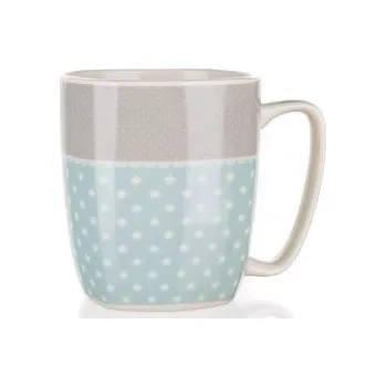 BANQUET Hrnek square MAUDE 370 ml, puntík (BANQUET Hrnek square MAUDE 370 ml, puntík)