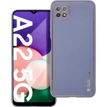 Náhradní kryt pro mobilní telefon Kryt Forcell LEATHER Case Samsung Galaxy A22 5G modrý