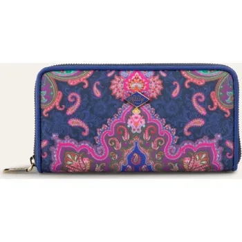 Peněženka Oilily větší peněženka MR Paisley modrá OIL0726-586 blue iris