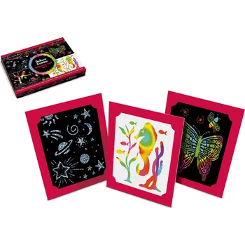 omalovánky Škrabací obrázky 14x21,5cm v krabici 35x25x4cm