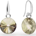 Náušnice Rivoli se Swarovski Elements Candy KW112212SS Silver Shade 10 mm