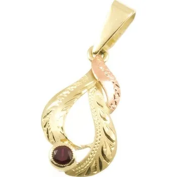 Přívěsek ŠPERKY-NM, Zlatý přívěsek s rubínem 1997