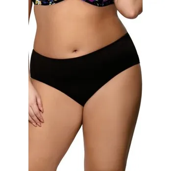 Dámské plavky Spodní díl plavek Ava Lingerie SF-118 Flowers Černá M