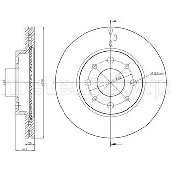 Brzdový kotouč Brzdový kotouč METELLI 23-0754C