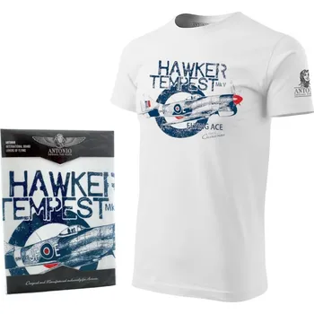 ANTONIO triko RAF HAWKER TEMPEST BÍLÉ