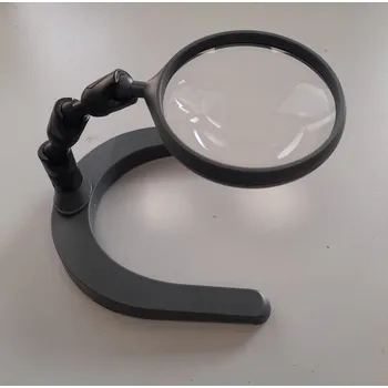 Lupa Lupa s objímkou a s kloubovým ohebným stojánkem - LCH AP90U - D 142B