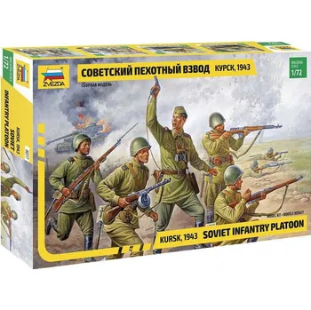 Plastikový model Zvezda Wargames figurky 8077 - Soviet Infantry WWII (1:72)