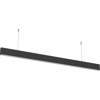 Optonica LED lineární závěsné svítidlo nepropojitelné 50W černé, Neutrální bílá