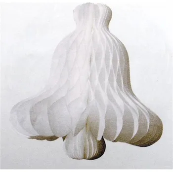 DOPRODEJ - Papírová dekorace ZVON bílá 33cm (31 cm) 1ks