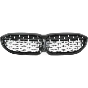 Tuning PROTEC Přední maska BMW 3ER G20 G21 2019-2020 DIAMANTOVĚ ČERNÝ CHROM