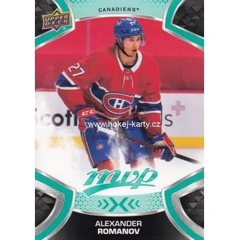 Sběratelská karetní hra řadová karta ALEXANDER ROMANOV 21-22 MVP číslo 27