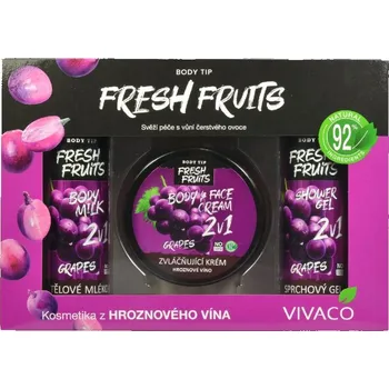 Kosmetická sada Vivaco Body Tip dárková kazeta s hroznovým vínem