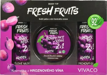 Kosmetická sada Vivaco Body Tip dárková kazeta s hroznovým vínem