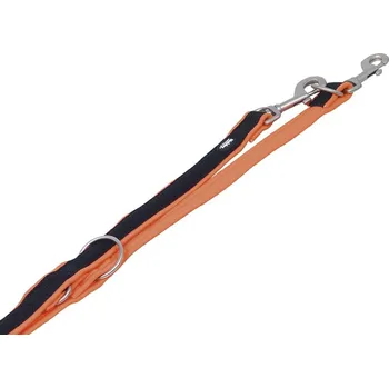 Vodítko pro psa Vodítko NOBBY Mesh Preno neoprenové přepínací oranžové (M/L) 200cm