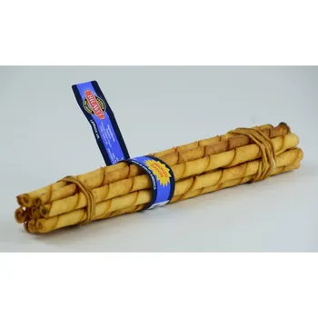 BRAVO Bacon tyčka z hovězí kůže se slaninovou příchutí 25cm (10ks)