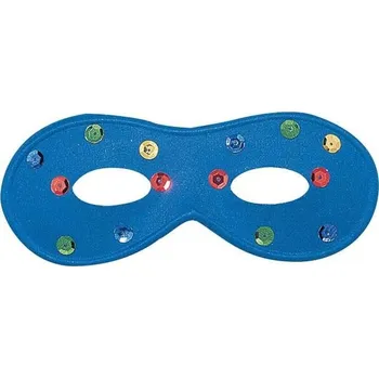 Karnevalová maska WIDMANN Škraboška s flitry modrá