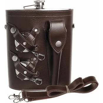 Placatka Maxi placatka s pohárky a příborem 1,4L (Mega placatka na alkohol a vodu)