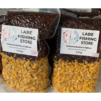 Návnadová surovina Labe Fishing Store Vařená kukuřice s řepkou - 2,5kg