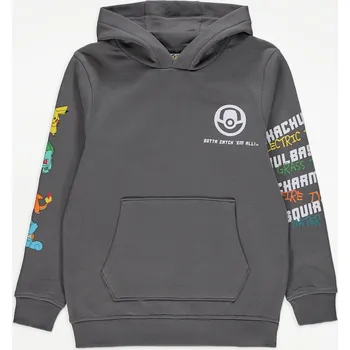 Chlapecký svetr GEORGE CHLAPECKÁ MIKINA "POKÉMON TYPE" Barva: šedá, Velikost: 10-11 let (146)