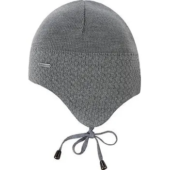 Čepice Dětská pletená merino čepice Kama B97 šedá obvod hlavy 38-42 cm