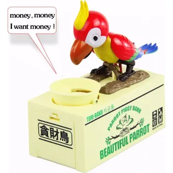 Pokladnička Dětská pokladnička Papoušek