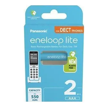 Článková baterie Panasonic Dobíjecí baterie Eneloop Lite, AAA, 2 x 550 mAh Ni-MH, PANASONIC 271116