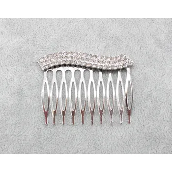 Ozdoba do vlasů Hřebínek se štrasovou vlnkou Barva: stříbrná