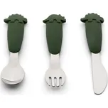 Citron Dětský příbor 3ks, nerez / silikon - Dino