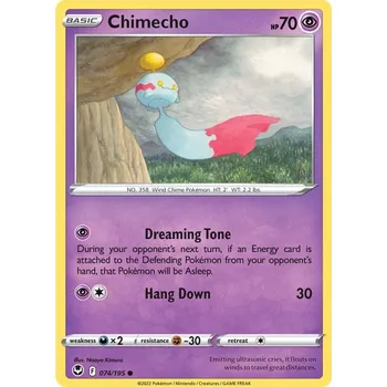 Sběratelská karetní hra Chimecho 074/195 - Silver Tempest Typ karty: Non-Holo