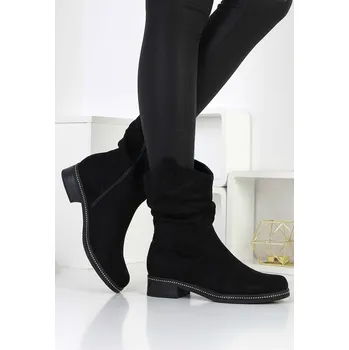 Dámské kozačky CAMO Semišové polokozačky 4025-1B Velikost: 37