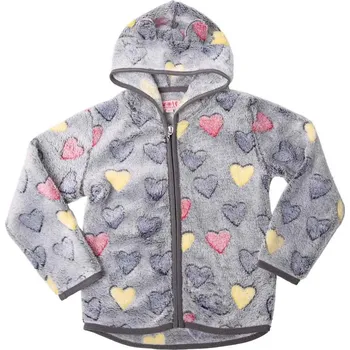 Dívčí mikina Dívčí huňatá mikina Wolf B2241 vel. 86-104 šedá