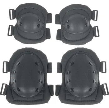 Motodoplněk Chrániče kolen černé (balení obsahuje: 2 chrániče kolen a 2 chrániče loktů)