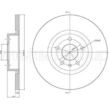 Brzdový kotouč Brzdový kotouč METELLI 23-0472C
