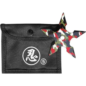Vrhací hvězdice Vrhací hvězdice shuriken maskáčová 8x (ocelová hvězda na sportovní vrhání z army shopu nitra tifantex)