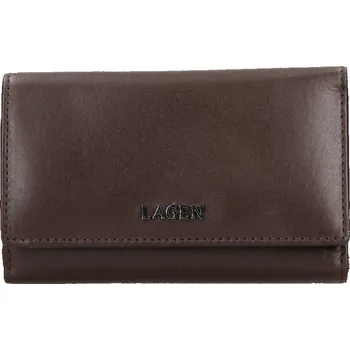 Peněženka Lagen střední dámská peněženka kožená hnědá BLC/5304/222 brown