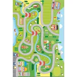Dětský koberec Město 180x280 cm zelený