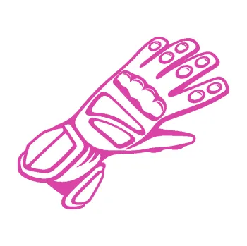 Samolepící dekorace SAMOLEPKA Motorkářské rukavice 002 pravá (16 - růžová) NA AUTO, NÁLEPKA, FÓLIE, POLEP, TUNING, VLASTNÍ TEXT, TISK, AUTOSAMOLEPKY.cz, POLEPY, OBRÁZEK, LOGO, SAMOLEPKY