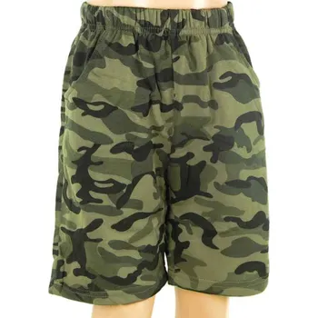 Chlapecké kraťasy Dětské kraťasy Sezon zelené (úpletové maskáčové kraťasy pro děti od velikosti 98 po 164)