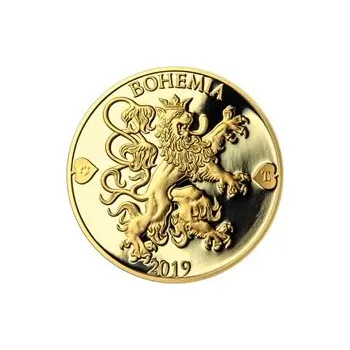 2019 - Proof - Česká heraldika. Lev. - 1 dukát Au